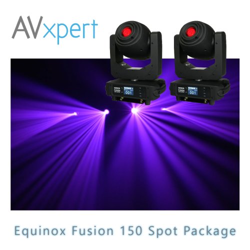 Equinox Fusion 150 Spot LED 150W Moving Head Package (Pair)